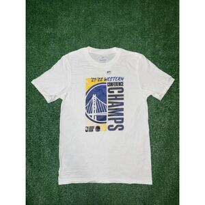 Golden State Warriors 21-22‎ Western Conference Champs Shirt White Sz Sm Men's